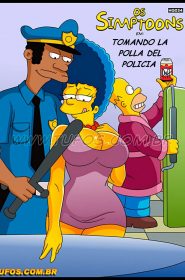 Simpsons xxx- Tomando la polla del policia0001
